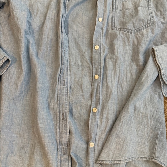 J. Crew Blue Button Down Shirt Classic Long Sleeve - Picture 5 of 7